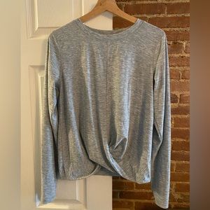 Old Navy Relaxed Breathe Twist-Hem Cropped Top